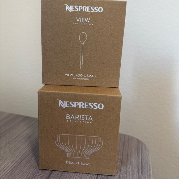 New Nespresso Affogato Bowls and View Collection Small Spoons - Picture 1 of 6